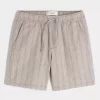 Above-the-Knee Linen-Blend Shorts
