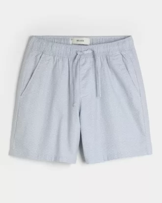 Above-the-Knee Linen-Blend Shorts