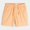 Above-the-Knee Linen-Blend Shorts