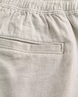 Above-the-Knee Linen-Blend Shorts