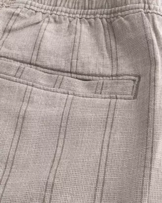 Above-the-Knee Linen-Blend Shorts