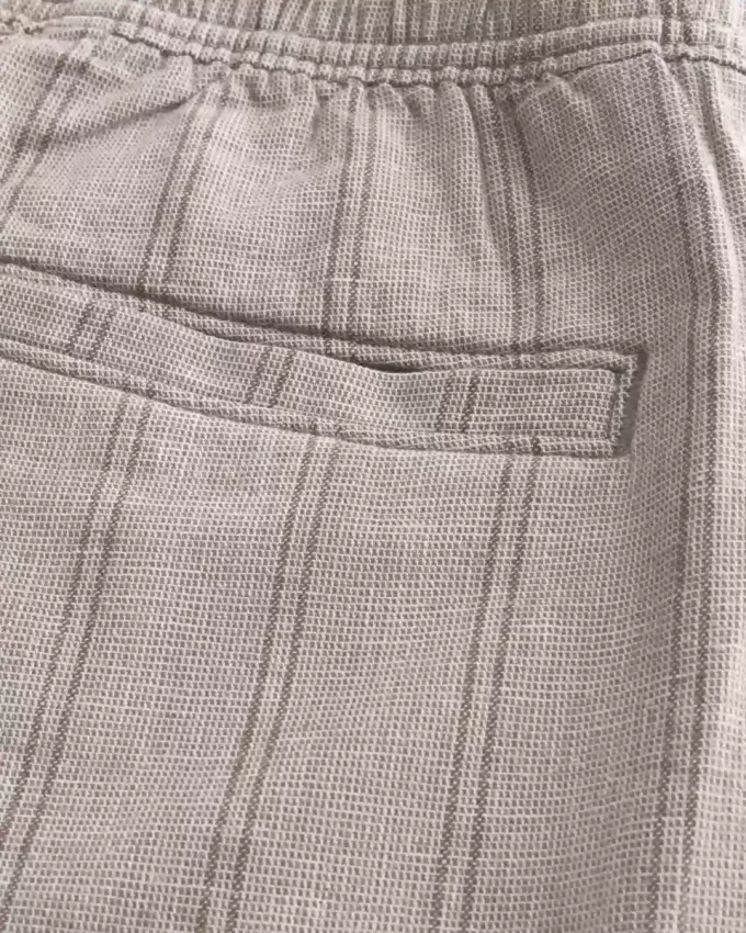 Above-the-Knee Linen-Blend Shorts