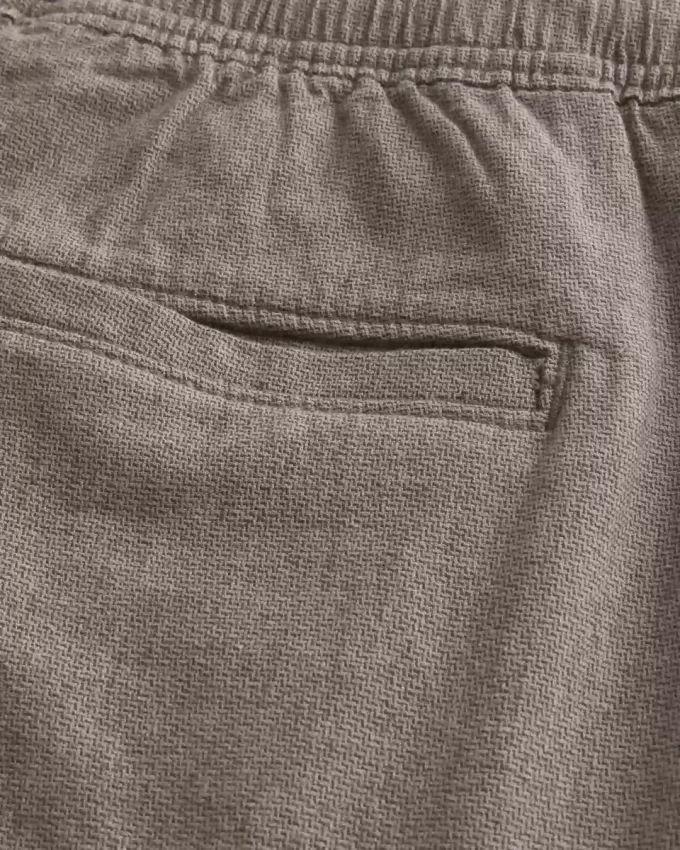 Above-the-Knee Linen-Blend Shorts