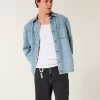 Above-the-Knee Loose Denim Shorts