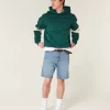 Above-the-Knee Loose Denim Shorts