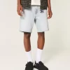 Above-the-Knee Loose Denim Shorts