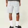 Above-the-Knee Loose Denim Shorts