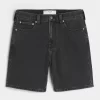 Above-the-Knee Loose Denim Shorts