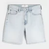 Above-the-Knee Loose Denim Shorts
