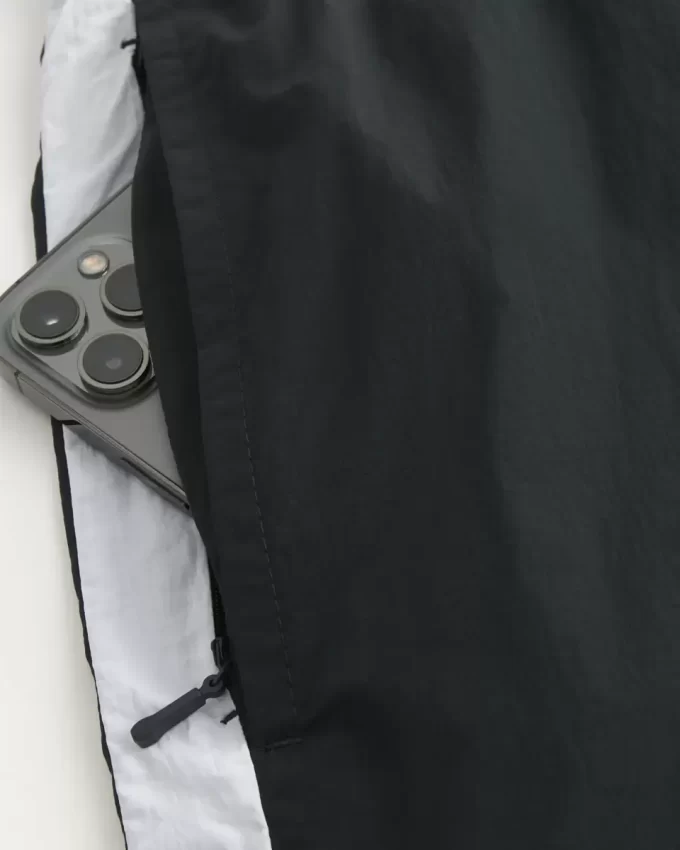 Above-the-Knee Nylon Track Shorts
