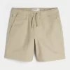 Above-the-Knee Twill Pull-On Shorts