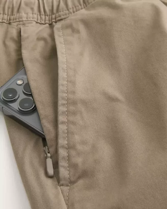Above-the-Knee Twill Pull-On Shorts