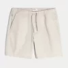 Above-the-Knee Twill Pull-On Shorts