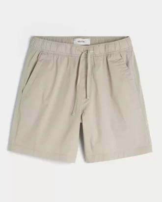 Above-the-Knee Twill Shorts