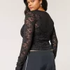 All-Over Lace Crew Top