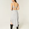 Asymmetrical Hem Midi Dress