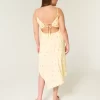 Asymmetrical Hem Midi Dress