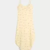 Asymmetrical Hem Midi Dress