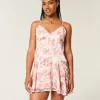 Asymmetrical Hem Mini Dress