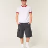 At-the-Knee Baggy Cargo Shorts