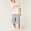At-the-Knee Baggy Cargo Shorts