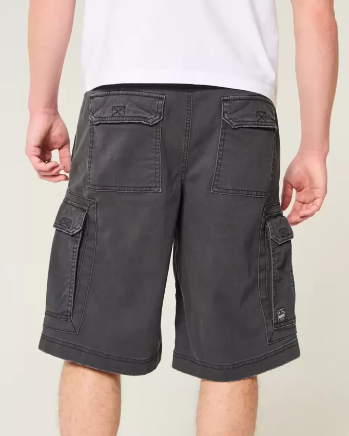 At-the-Knee Baggy Cargo Shorts