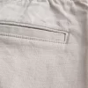 At-the-Knee Linen-Blend Flat-Front Shorts