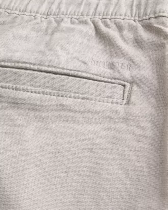 At-the-Knee Linen-Blend Flat-Front Shorts
