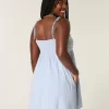 Babydoll Tie-Strap Mini Dress