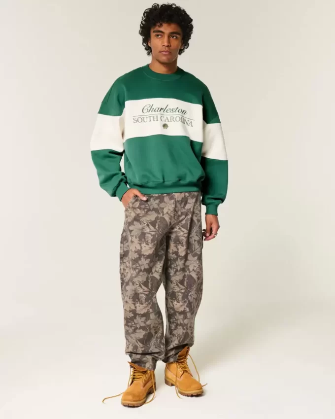 Baggy Cinch Charleston Graphic Crew Sweatshirt