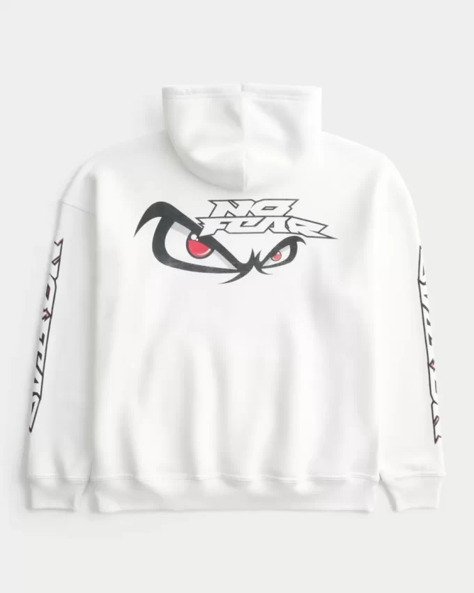 Baggy No Fear Graphic Hoodie