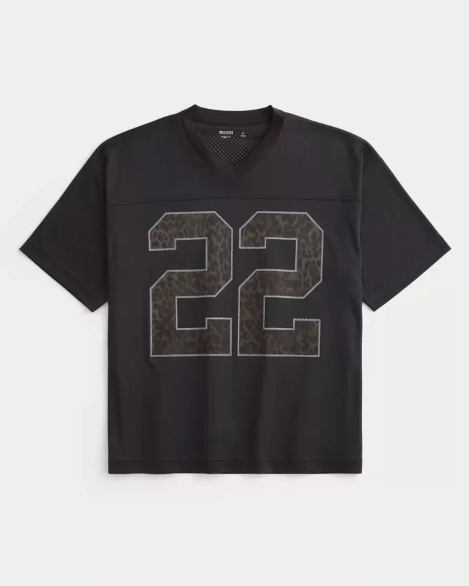 Baggy Pattern Graphic Jersey