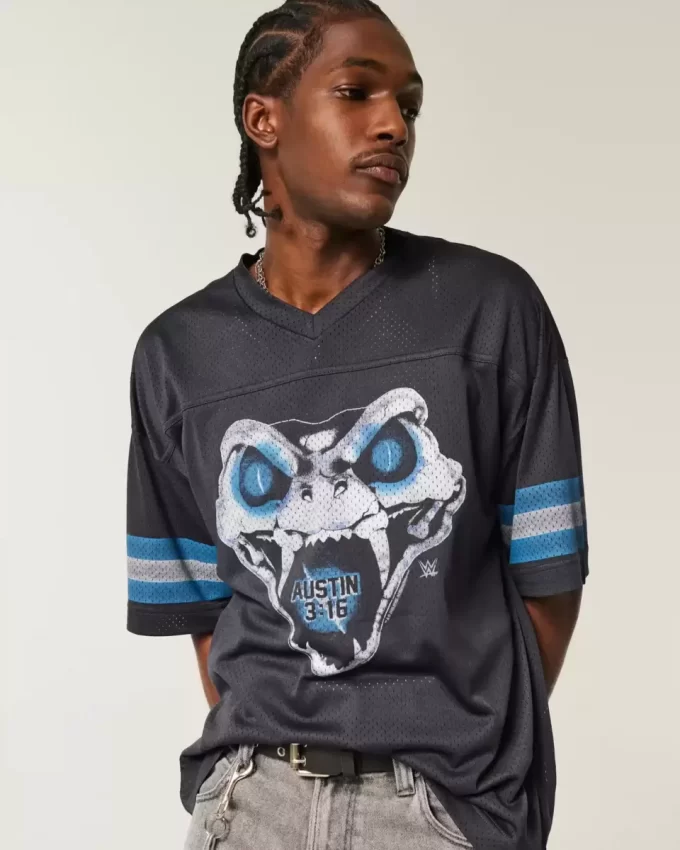 Baggy Stone Cold Steve Austin Graphic Jersey