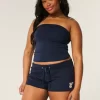 Bear Graphic Mini Fleece Shorts