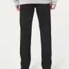 Black No Fade Slim Straight Jeans
