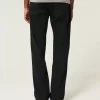 Black No Fade Straight Jeans