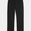Black No Fade Straight Jeans