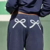 Bow Graphic Baggy Sweatpants