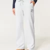 Bow Graphic Straight Sweatpants