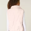 Bow Pattern Puffer Vest