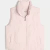 Bow Pattern Puffer Vest