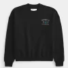 Boxy Atlas Bronze Gym Graphic Crew Sweatshirt