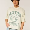Boxy Crop Fairview Football Graphic Jersey
