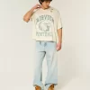 Boxy Crop Fairview Football Graphic Jersey