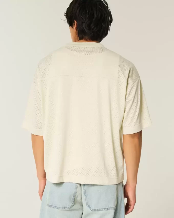 Boxy Crop Fairview Football Graphic Jersey