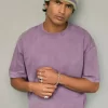 Boxy Crop Heavyweight Washed Crew T-Shirt