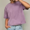 Boxy Crop Heavyweight Washed Crew T-Shirt