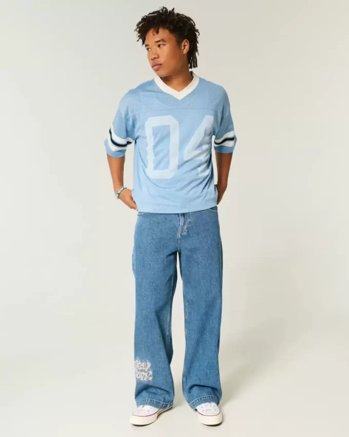 Boxy Crop Number Graphic Jersey