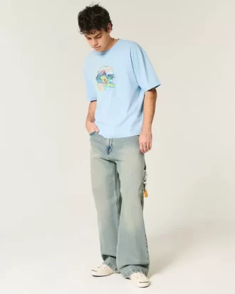 Boxy Crop SpongeBob SquarePants Graphic Tee