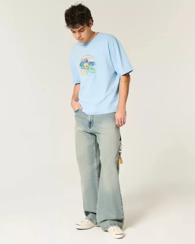 Boxy Crop SpongeBob SquarePants Graphic Tee